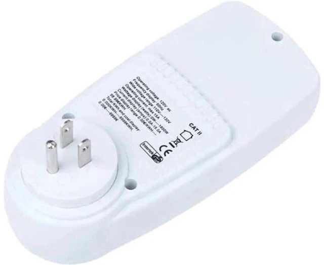 Alt view image 2 of 5 - AJMRTC US Plug Power Meter, Digital Wattmeter Energy Monitor, KWh Voltage Current Power Consumption Analyzer, Cost Calculating Electricity Usage Meter for Home Appliances