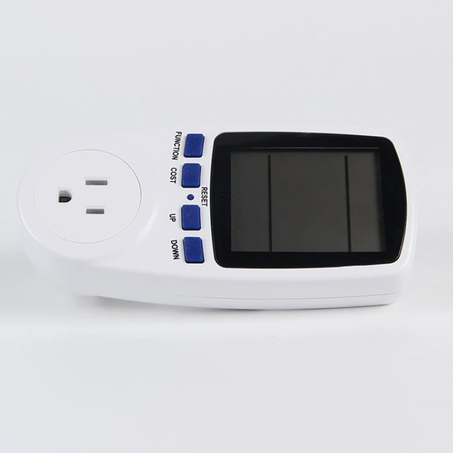 Alt view image 5 of 5 - AJMRTC US Plug Power Meter, Digital Wattmeter Energy Monitor, KWh Voltage Current Power Consumption Analyzer, Cost Calculating Electricity Usage Meter for Home Appliances