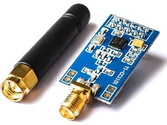 Alt view image 4 of 4 - AJMRTC CC1101 433MHz RF Wireless Transceiver Module, Industrial Radio Board with SMA Antenna, SPI Long Range Wireless Data Module for Arduino Raspberry Pi IoT Remote Control DIY Electronics