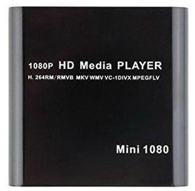 Alt view image 3 of 6 - AJMRTC Mini HDMI Media Player, Full HD 1080P Digital HDD Media Player, Supports RM RMVB DIVX AVI MKV MPEG MOV JPEG, Play Media from USB Flash Drive, HDD, SD & SDHC Card for TV Home Multimedia Playback
