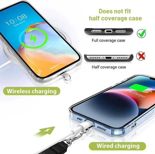 Alt view image 5 of 7 - AJMRTC Phone Lanyard, 2 Pack Crossbody Anti-Drop Neck & Wrist Strap with 2 Tether Patches, Secure Hands-Free Phone Holder, Compatible with iPhone Samsung, for Nurses, Teachers, Travel, Hiking