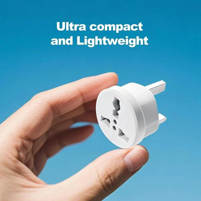 Alt view image 5 of 7 - AJMRTC UK Travel Plug Adapter, Type G International Power Adaptor, US/EU/AU to UK Type G Socket, Works for UK, Hong Kong, Ireland, UAE, 3-Packs for Travel, Business Trip, Home and Hotel Use