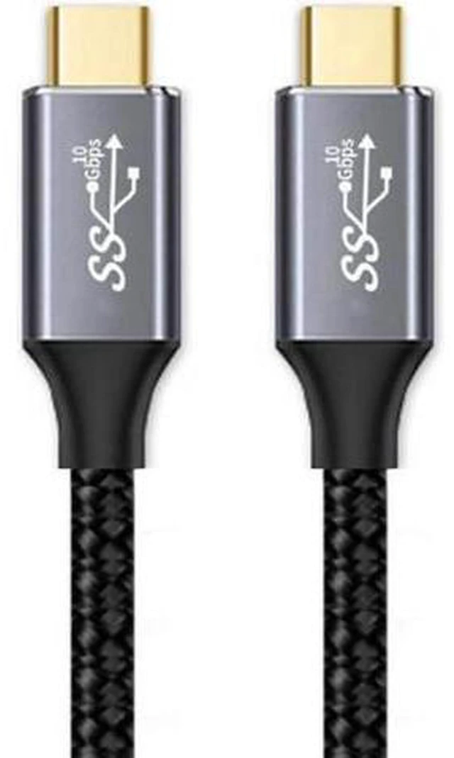 Alt view image 5 of 7 - AJMRTC USB C to USB C Cable 3.3FT, USB3.1 Gen2 10Gbps 100W PD Fast Charging Cord, E-Marker Chip Nylon Braided Type-C Male to Male Cable for Laptop Phone