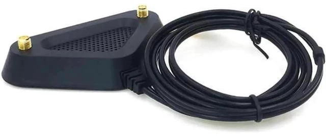 Alt view image 2 of 6 - AJMRTC 2.4G 5G Dual Band WiFi Antenna 8dBi SMA Male, Omni Directional Wireless Antenna with Magnetic Base 110CM Extension Cable for WiFi Router PCIe Wireless Network Card