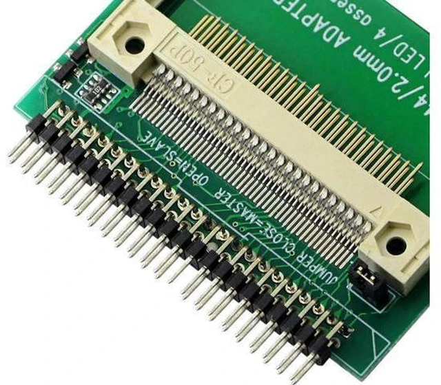 Alt view image 4 of 6 - AJMRTC CF to 44Pin Male IDE Adapter, Compact Flash CF Card to 2.5" 44Pin IDE Laptop HDD SSD Converter, CF-IDE44 2.0mm Board with Master Slave Jumper for Retro Laptop Industrial PC POS CNC