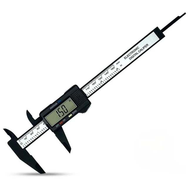 Alt view image 4 of 6 - AJMRTC 0-6 Inch Digital Caliper, Electronic Digital Vernier Caliper with Large LCD Screen, Inch & Metric Conversion, Auto-Off Feature, Plastic Measuring Tool for Household DIY Measurement