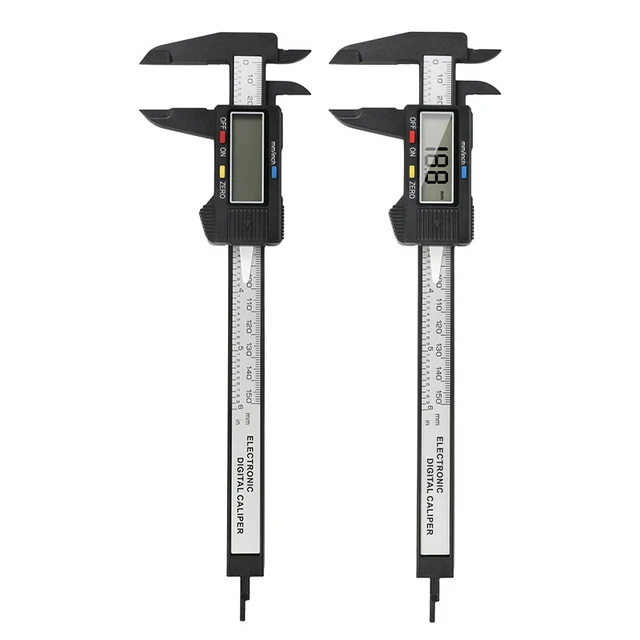 Alt view image 3 of 6 - AJMRTC 0-6 Inch Digital Caliper, Electronic Digital Vernier Caliper with Large LCD Screen, Inch & Metric Conversion, Auto-Off Feature, Plastic Measuring Tool for Household DIY Measurement