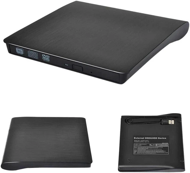 Alt view image 4 of 7 - AJMRTC External DVD Burner, USB 3.0 DVD+RW CD Writer Optical Disc Drive, Slim Portable Reader Player for Laptop Desktop Windows Mac Linux, Black