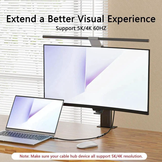 Alt view image 6 of 7 - AJMRTC USB C Extension Cable 16.5ft/5M, USB 3.2 Type C Male to Female Extender Cord, 100W PD Fast Charging, 20Gbps Data Transfer, 4K Video, Braided for Laptop, Phone, Monitor, Docking Station, SSD