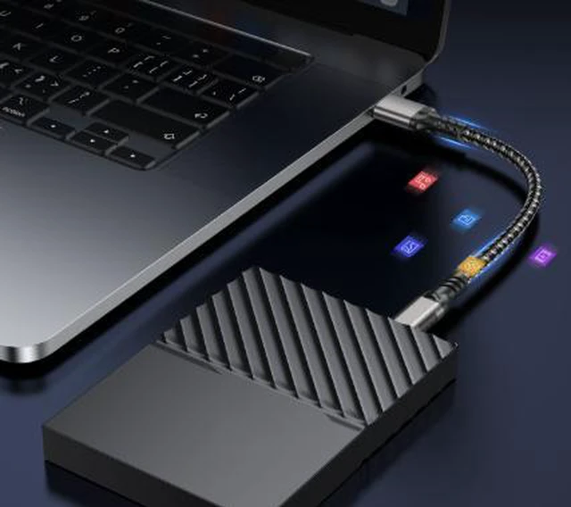 Alt view image 3 of 4 - AJMRTC 2M USB 3.2 USB-A to USB-C Cable, 10Gbps High Speed Data Transfer & 60W PD Fast Charging Cord, USB3.2 Type-C Cable for External SSD, Hard Drive, CarPlay, Laptop, Smartphone
