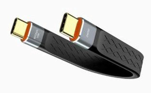 Main image of AJMRTC USB-C to USB-C Cable with Flexible TPE Jacket, Supports 240W PD Fast Charging, 80Gbps Ultra High Speed Data Transfer and 16K@60Hz Video Output, for Laptop, External SSD, Docking Station, Workst