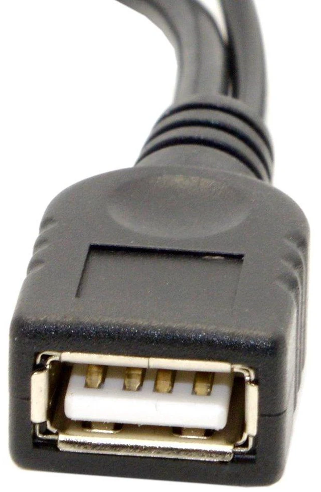Alt view image 3 of 7 - AJMRTC USB 3.1 Type-C Male to USB 2.0 Female OTG Cable, Type-C OTG Adapter Cord with Power Supply, Supports Data Transfer for Cell Phone Pro, Tablet, USB Peripherals