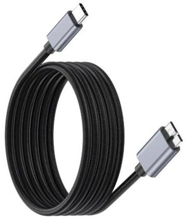 Main image of AJMRTC 3M USB-C to Micro USB3.0 Cable, 5Gbps High Speed Data Transfer & 5V/3A Power Charging Cord, Type-C to Micro USB3.0 Cable for External Hard Drive, Camera, Portable SSD, Storage Enclosure