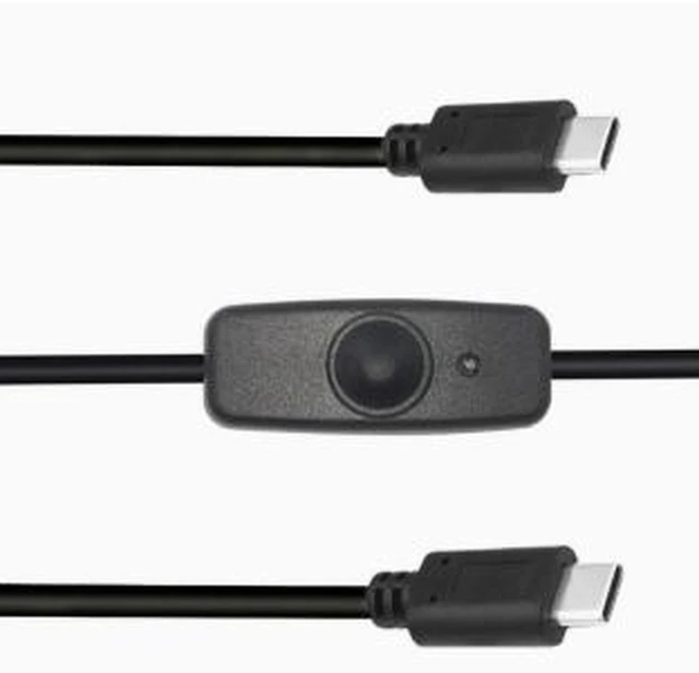 Alt view image 3 of 4 - AJMRTC 1.2M USB Type-C Power Extension Cable with LED On/Off Switch, 2A USB-C Charging Cord, Manual Power Control Cable for LED Strip Light, Tablet, Smartphone, USB-C Powered Electronics
