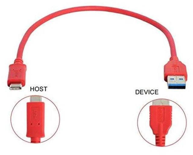 Alt view image 4 of 4 - AJMRTC 30CM USB 3.1 Type-C Male to USB3.0-A Male OTG Data Cable, USB-C Host to USB-A Device OTG Cord, 5Gbps High Speed Data Transfer Cable for Laptop, Smartphone, USB Flash Drive, External Storage