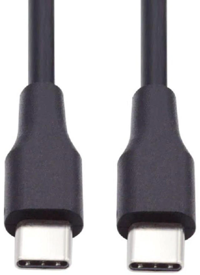 Main image of AJMRTC USB C to USB C Cable 1M Black, USB 2.0 Type C Male to Male Cord, PD 65W Fast Charging & 480Mbps Data Sync, Compatible with MacBook, iPad, Samsung, Lenovo, Dell, HP, USB-C Laptops, Phones, Table