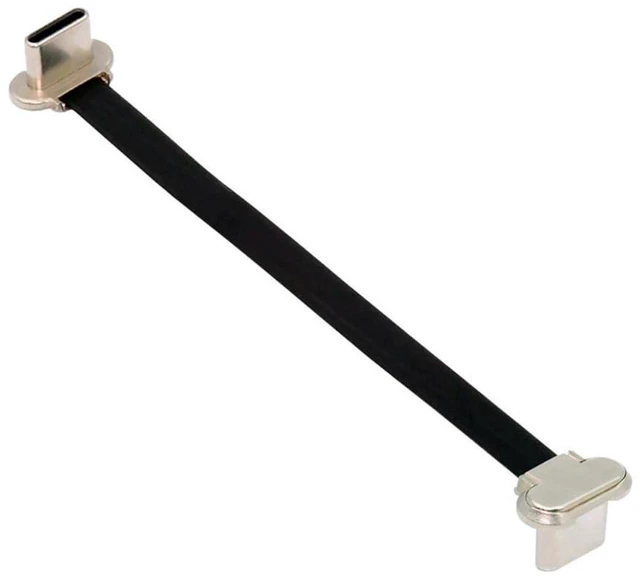 Main image of AJMRTC Angled USB C to USB C Cable, Ultra Slim Flat USB 2.0 Type C Cord, PD 65W Fast Charging & 480Mbps Data Sync, Right Angle Flat Cable for USB-C Laptops, Tablets, Smartphones, Space Saving Design