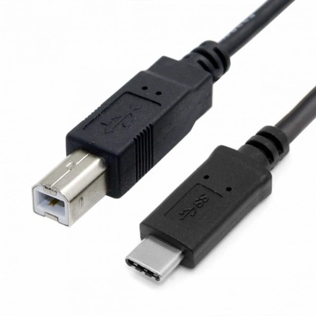 Alt view image 6 of 7 - AJMRTC USB 3.1 Type C Male to USB 2.0 B Male Data Cable, USB-C to USB-B Cord, High Speed Data Transfer Cable for Cell Phones, Laptops, Printers, Scanners, MIDI Keyboards and USB-B Peripherals
