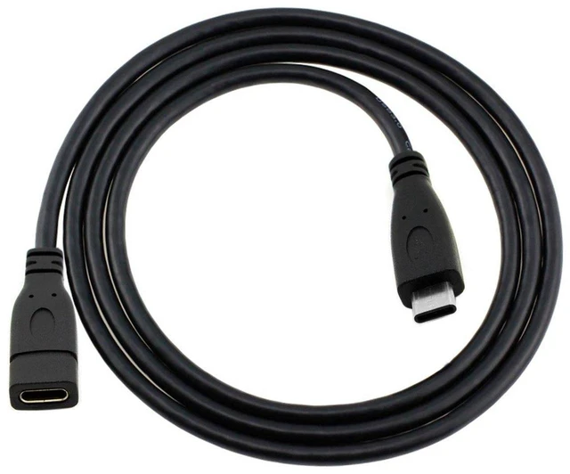 Main image of AJMRTC USB3.1 Gen2 USB-C Male to Female Extension Cable, 1M 10Gbps High Speed Data & PD Charging Cord for Laptop, Tablet, Smartphone, External SSD, Docking Station, USB-C Peripherals