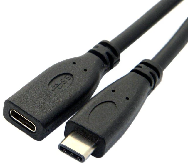 Main image of AJMRTC USB3.1 Gen2 USB-C Male to Female Extension Cable, 2M 10Gbps High Speed Data & PD Charging Cord for Laptop, Tablet, Smartphone, External SSD, Docking Station, USB-C Electronic Peripherals