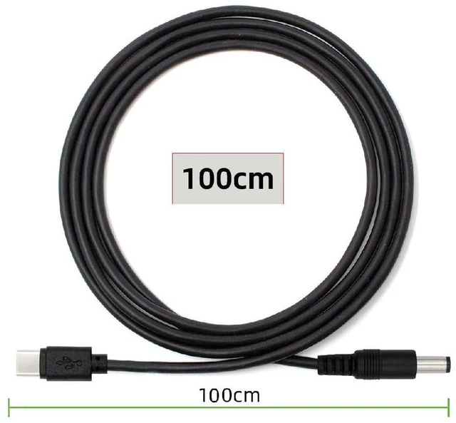 Alt view image 6 of 7 - AJMRTC USB-C to DC 5.5*2.5mm Power Cable with 5.1K Resistor, 100cm USB-C Input to 5V DC Output Charging Cord for DC5V Desk Lamp, Cooling Fan, Camera, LED Light and Small Portable Electronics