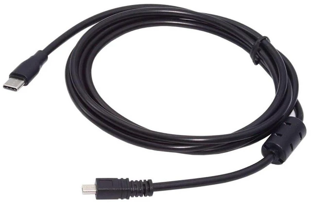 Main image of AJMRTC 1.5M USB-C to 8Pin Mini Camera Data Power Cable, 5V 2.5W Type-C Host Cord for Nikon Coolpix UC-E6 UC-E16 UC-E17, Sony DSC-W, Panasonic DMC-S, Casio EX-Z Digital Cameras for Photo Transfer & Pow