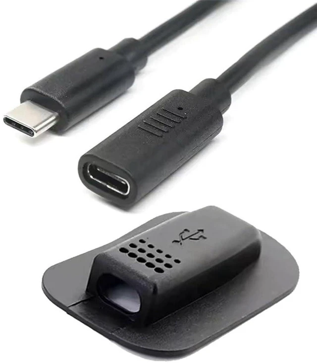 Main image of AJMRTC 65W USB-C Male to Female Extension Cable, Type-C Extender Cord for Backpack Charging, Practical Portable USB C Extension Wire for Outdoor, Travel, Camping and External Power Connection
