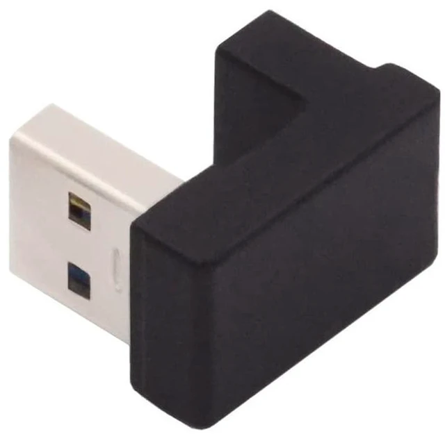Alt view image 5 of 7 - AJMRTC Back Angled Opposite U Shape USB 3.0 Adapter, USB Type C Female to USB A Male Converter, OTG Data Sync & Fast Charging Connector for Laptop, Desktop, PC, Power Bank, Phone, Tablet, USB Flash