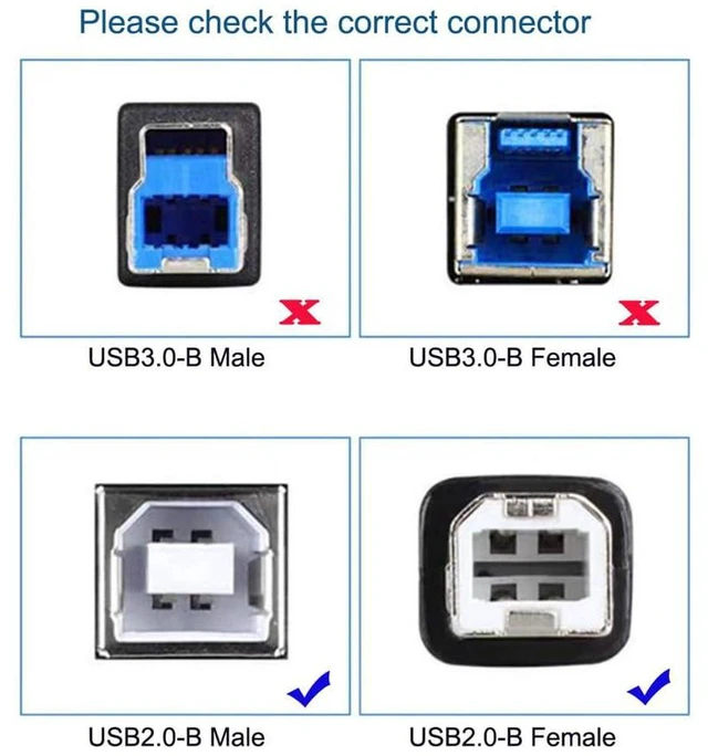 Alt view image 3 of 7 - AJMRTC USB 2.0 9Pin 10Pin Motherboard Header to Standard USB Type-B Female Extension Cable, Panel Mount USB-B Socket with Lock Nuts, Internal Chassis Mount Cord for Industrial Equipment, Audio Interfa