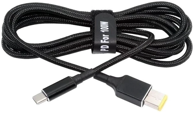 Main image of AJMRTC USB-C 100W 20V Input to Rectangular PD Charging Cable, Max 65W Output, QC PD Trigger Type-C to Rectangular 11.0*4.5mm Jack Power Cord for Thinkpad X1 Legion Y7000P Laptop, PD Power Bank, Type-C