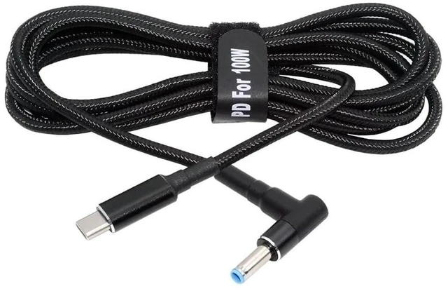 Main image of AJMRTC USB-C 100W 20V Input to DC 4.5*3.0mm PD Charging Cable, Max 65W Output, QC PD Trigger Type-C to DC 4.5x3.0mm Barrel Power Cord for HP Laptop, PD Power Bank, Type-C Wall Charger