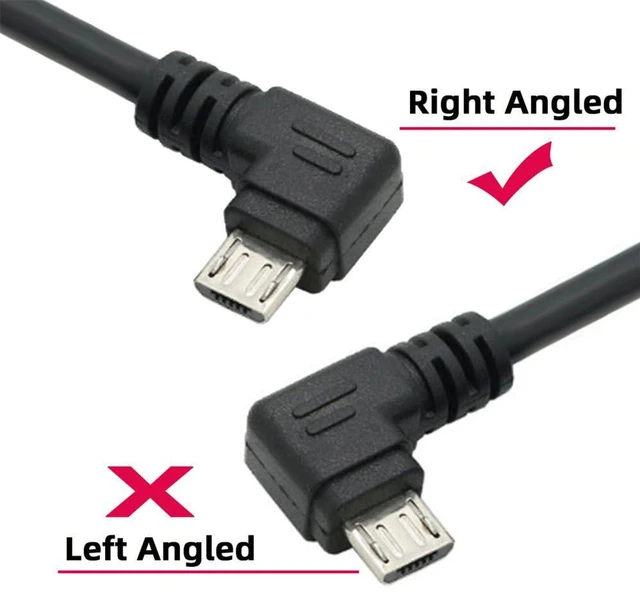 Alt view image 6 of 7 - AJMRTC USB 2.0 Type A to 5V Micro USB 5Pin Cable, Right Angled 90 Degree Power Charging & Data Sync Cord, 20cm Short Right Angle Cable for Phone, Tablet, Camera, Power Bank, Bluetooth Speaker, Micro