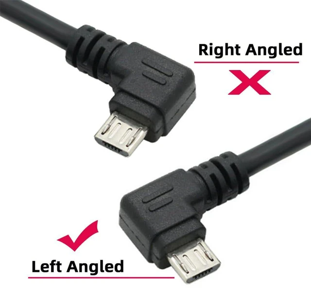 Alt view image 6 of 7 - AJMRTC Left Angled 90 Degree Micro USB 5Pin to USB 2.0 Type A Cable, 10cm Short Left Angle Data & Charging Cord, 480Mbps Sync Cable for Phone, Tablet, Camera, Power Bank, Bluetooth Speaker, Micro USB