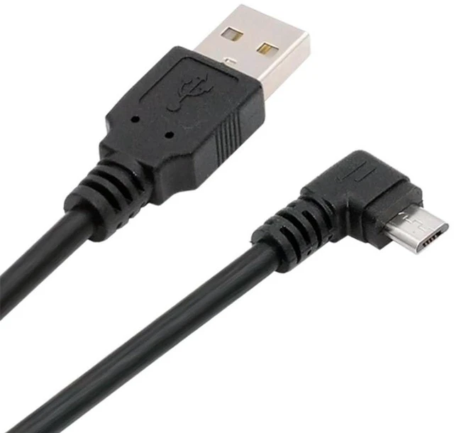 Main image of AJMRTC Left Angled 90 Degree Micro USB 5Pin to USB 2.0 Type A Cable, 100cm Left Angle Data & Charging Cord, 480Mbps Sync Cable for Phone, Tablet, Camera, Power Bank, Bluetooth Speaker, Micro USB Devic