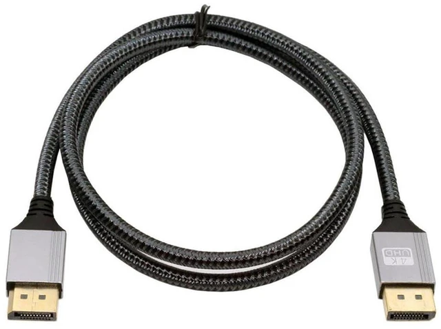 Main image of AJMRTC 1M DisplayPort DP to DP Cable, 4K@60Hz Ultra HD UHD DP Cord with Silver Sleeve, High Speed DisplayPort Wire for Desktop PC, Laptop, Monitor, Graphics Card, Display Video Connection