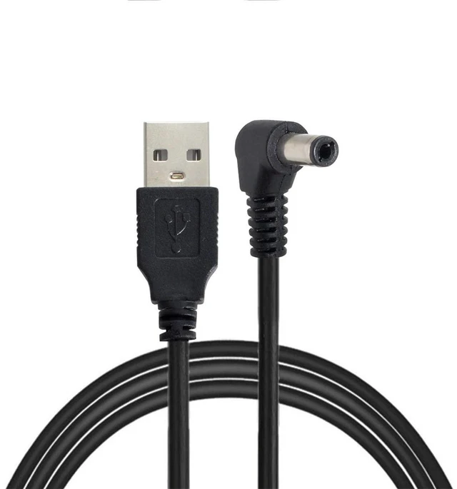 Alt view image 5 of 7 - AJMRTC USB 2.0 Type A Male to 90 Degree Right Angled 5.5x2.5mm DC Barrel Power Cable, 5V DC Charging Cord, Right Angle DC 5.5*2.5mm Plug for LED Strip, Router, CCTV Camera, Small Electronic Power Supp