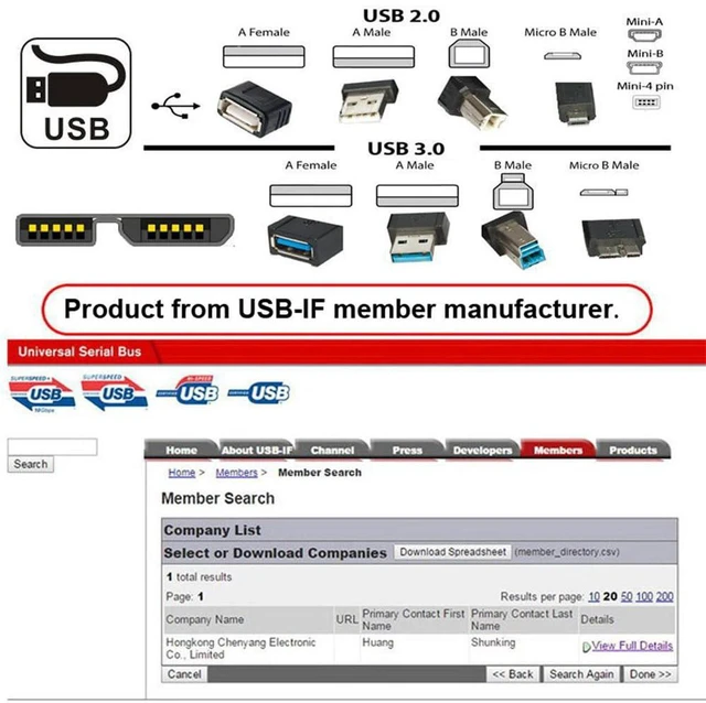 Alt view image 6 of 7 - AJMRTC USB 3.0 Type-A Male to Micro USB 3.0 B Male Cable 30cm, Silver 5Gbps High Speed Data Cord for External Hard Disk, SSD, Digital Camera, Portable Storage Device Connection