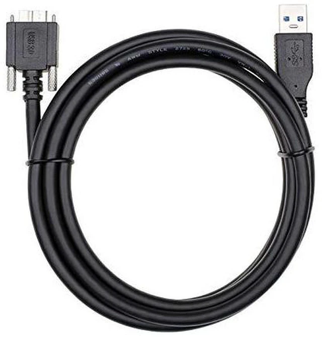 Main image of AJMRTC 120cm USB 3.0 Type A Male to Micro USB 3.0 B Male Cable with Panel Mount Screws, High Speed 5Gbps Data Transfer Cord, Panel Mountable Wire for External Hard Drives, Mobile Phones and Micro USB