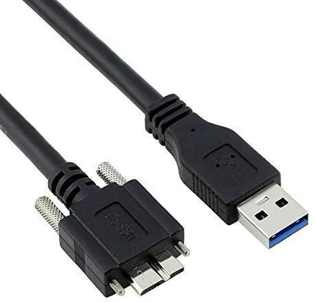 Alt view image 6 of 7 - AJMRTC 120cm USB 3.0 Type A Male to Micro USB 3.0 B Male Cable with Panel Mount Screws, High Speed 5Gbps Data Transfer Cord, Panel Mountable Wire for External Hard Drives, Mobile Phones and Micro USB