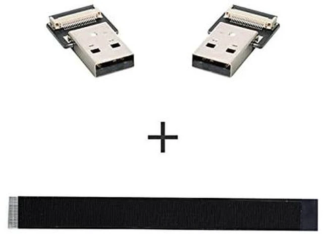 Alt view image 2 of 6 - AJMRTC 200cm USB 2.0 Type A Male to Type A Male Flat Slim FPC Data Cable, 480Mbps Flexible Ribbon Extension Cord for FPV Drones, Hard Disk Drives, Scanners, Printers and USB 2.0 Type-A Devices