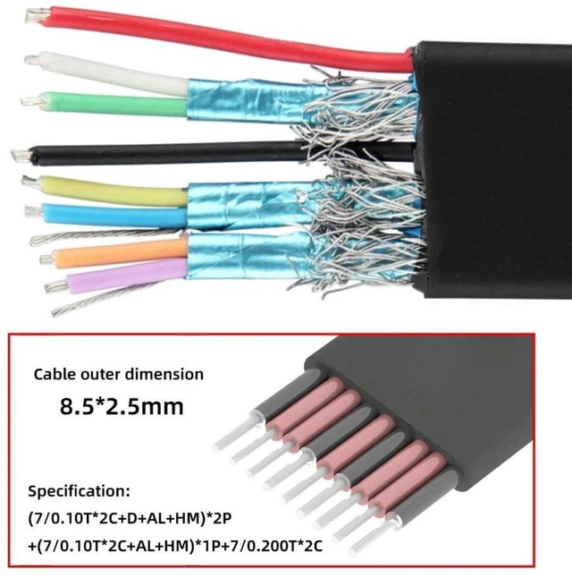Alt view image 2 of 7 - AJMRTC 50CM Ultra Slim Flat Dual USB3.0 Type A Female Panel Mount to Motherboard 20Pin/19Pin Header Cable, 5Gbps Internal Front Panel Converter Wire for Desktop PC, Chassis DIY Modification and Dual