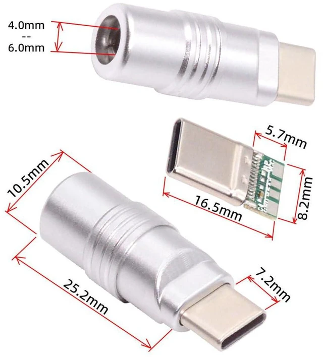 Alt view image 6 of 7 - AJMRTC USB 3.1 Type-C Male Solder Connector, Silver Aluminum Alloy Shell DIY Soldering Plug for 4.0mm~6.0mm Cable, Customizable Electronic Parts for OEM Cable Assembly & Repair
