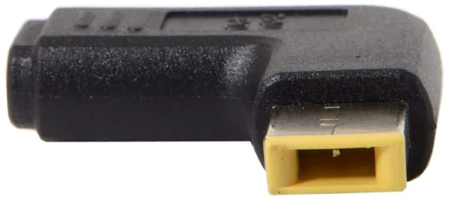 Alt view image 6 of 6 - AJMRTC USB 3.1 Type C to Rectangle 11.0x4.5mm PD Emulator Trigger Adapter, USB-C Female Input to Lenovo Yellow Square Tip Converter, 65W 100W PD Charger for Lenovo ThinkPad X1 Carbon, Portable Laptop