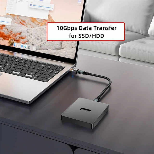 Alt view image 4 of 7 - AJMRTC 3Pcs Smart LED USB-C to USB3.2 Type-A OTG Tester Detector, 10Gbps 40Gbps Data Transfer, 120W 240W Fast Charging Power Meter, USB Type-C Voltage Current Monitor for Phone Laptop Power Bank