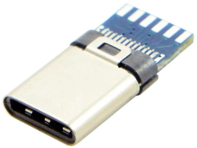 Alt view image 4 of 7 - AJMRTC 5 Sets DIY 24Pin USB 3.1 Type-C Male SMT Connector, USB-C Male Plug with Black Housing Cover, Surface Mount Type Soldering Connector for Cable Assembly & DIY Repair Project
