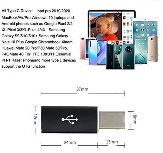 Alt view image 4 of 7 - AJMRTC 2Pcs USB-C to MIDI Adapter Converter, Electronic Musical Interface Cable for MIDI Keyboard, Synthesizer, Phone, Tablet, Laptop, Connect USB Type-C Devices to MIDI Musical Instruments