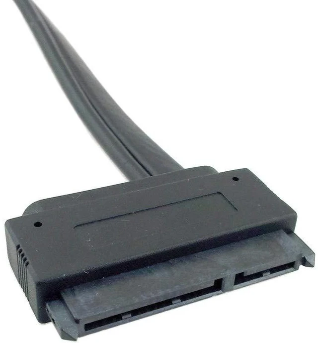 Alt view image 2 of 7 - AJMRTC 50cm eSATAp Combo Cable, USB2.0 Dual 12V & 5V Power ESATA to 22Pin SATA Cord for 2.5" 3.5" HDD SSD, External Hard Disk Drive Adapter Cable