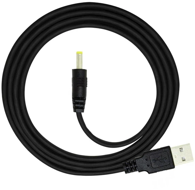 Alt view image 2 of 7 - AJMRTC 2Pcs Lot 150cm 24AWG USB2.0 Type-A Male to 4.0x1.7mm DC Round Power Plug Cable, 5V DC Power Cord for LED Strip, Router, CCTV Camera and Small Electronic Devices