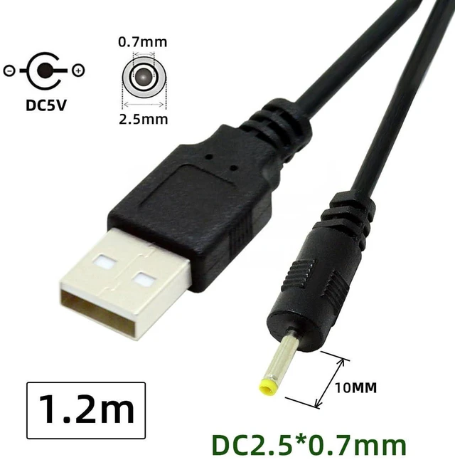 Alt view image 3 of 7 - AJMRTC 100cm USB2.0 Type-A Male to DC 2.50x0.7mm / 2.35x0.7mm Barrel Power Cable, DC 5V Power Only Cord for LED Lights, Mini Fan, CCTV Camera and Small Electronic Equipment