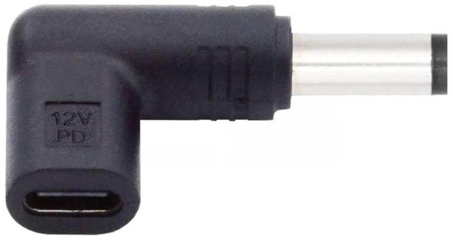Main image of AJMRTC USB 3.1 Type-C Female to DC 12V 5.5x2.1mm Male Plug 90 Degree Angled PD Emulator Trigger Adapter, PD Power Decoy Converter for Router, Mini PC, Monitor, CCTV Camera, LED Strip DC 5.5*2.1mm Powe